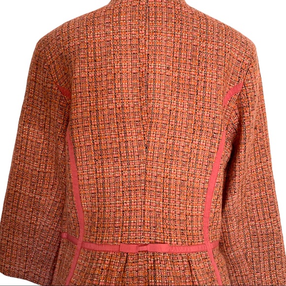 Sigurd Olsen Wool Blend Plaid Button Front Blazer Suit Jacket Size 12 - Picture 2 of 4